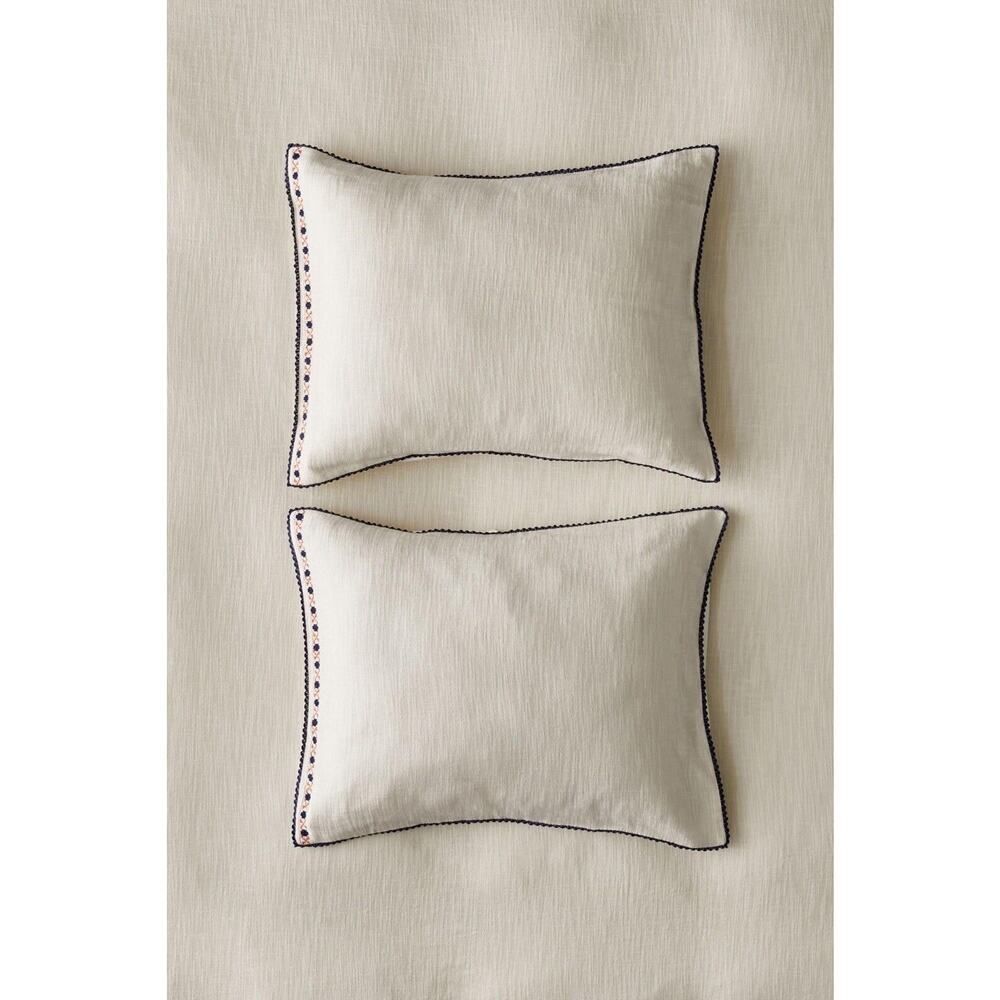 Urban Outfitters Olivia Cozy Slub Stitched Sham Set Standard Size
